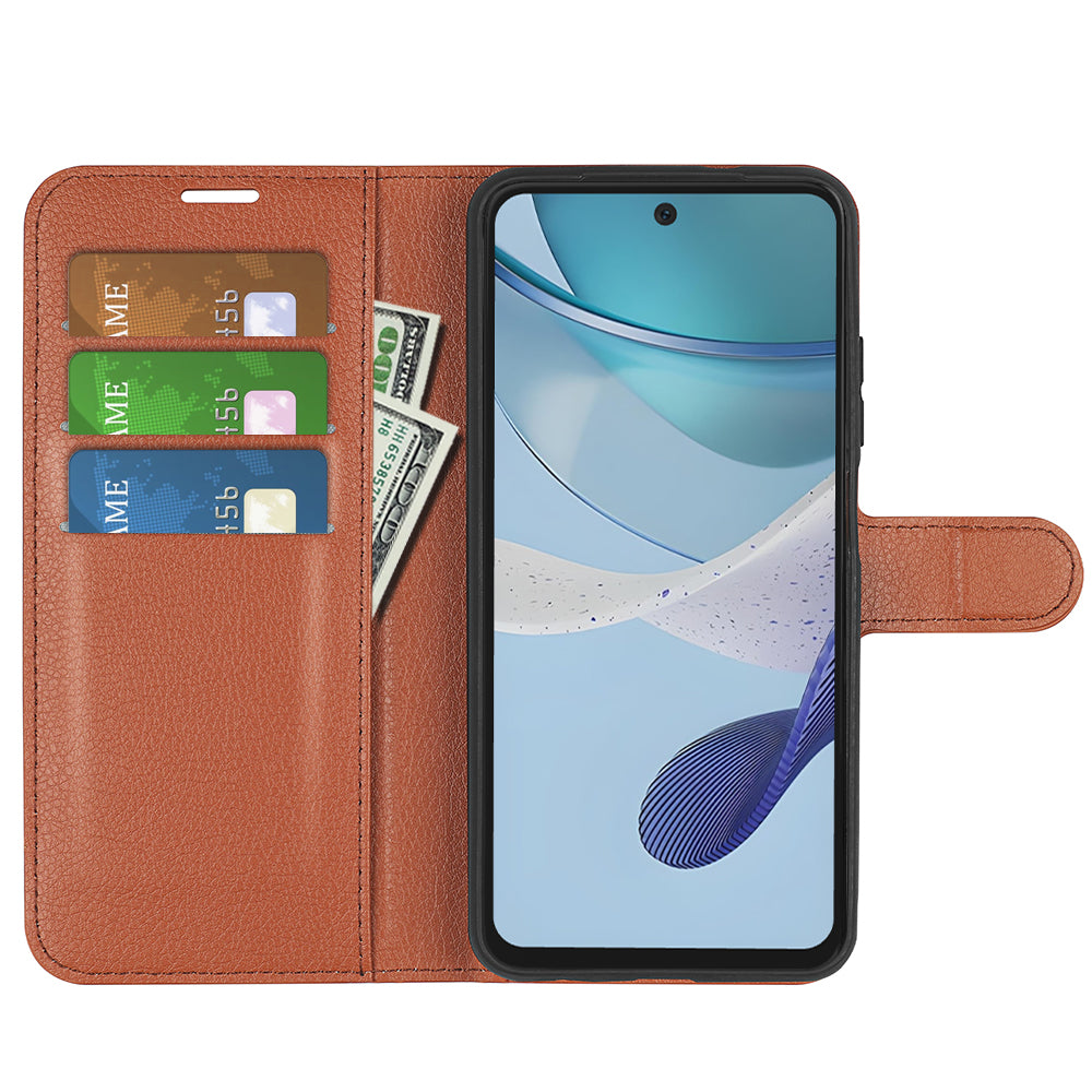 For Motorola Moto G53 5G Phone Protective Cover Litchi Texture PU Leather Flip Stand Wallet Case For Motorola Moto G53 5G Phone Protective Cover Litchi Texture PU Leather Flip Stand Wallet Case